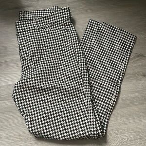 Old Navy High Rise Pixie Pants Houndstooth Print Size 10P